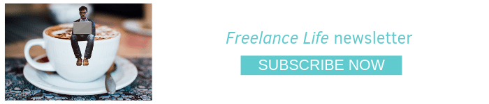 Freelance Life newsletter subscribe banner