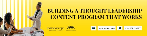 Banner advertising a thought leadership webinar